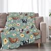 Red Mushroom Printed Blanket for Sofa Bed Travel Camping Living Room Office Conditioning Blanket for All Seasons Gifts