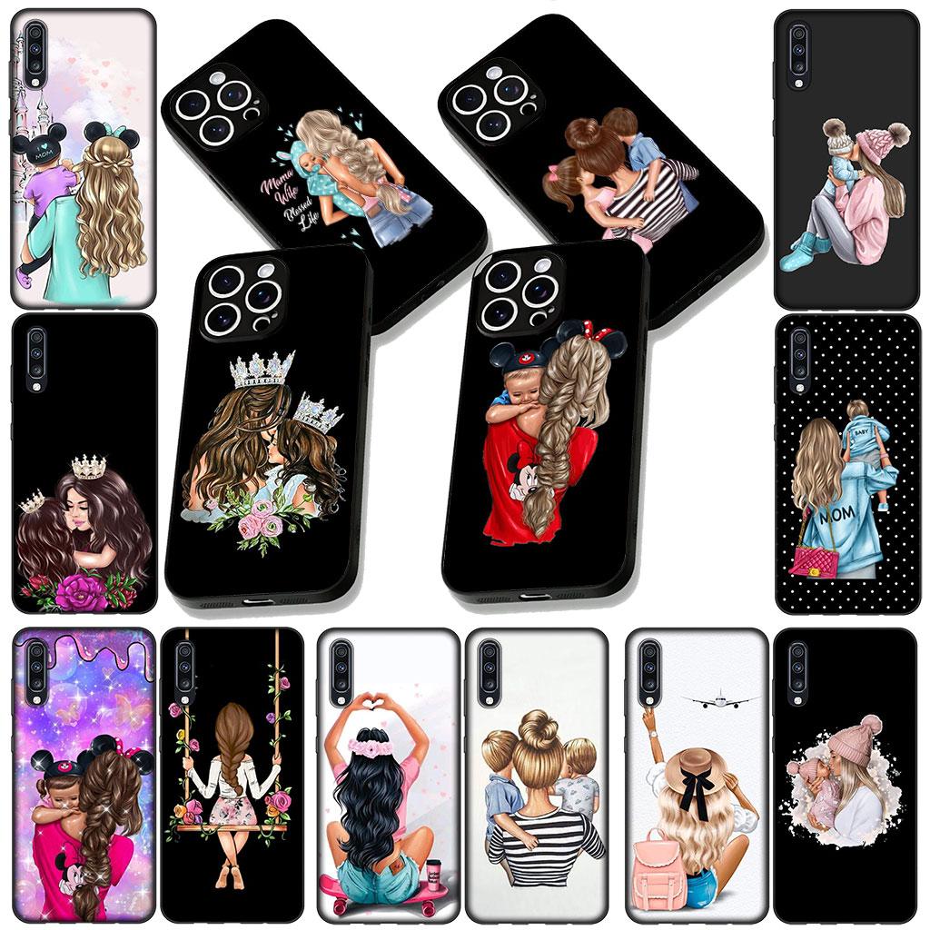 Phone Cover for Samsung Galaxy S25 S24 S23 FE Plus Ultra S7 Edge A16 A15 5G s25+ Casing Case Family Boy Woman Baby Girl Mom