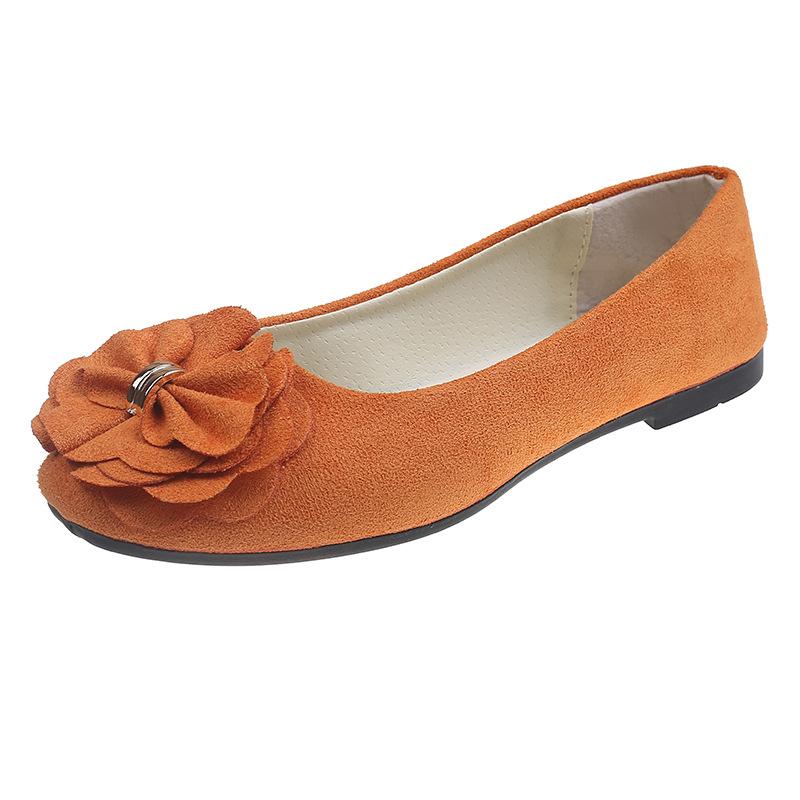 Fashion High Quality Women's Shoes Fashionable Flower Design Flat Shoes for Women Butterfly Knot Suede Single Shoes 43 Zapatos De Mujer