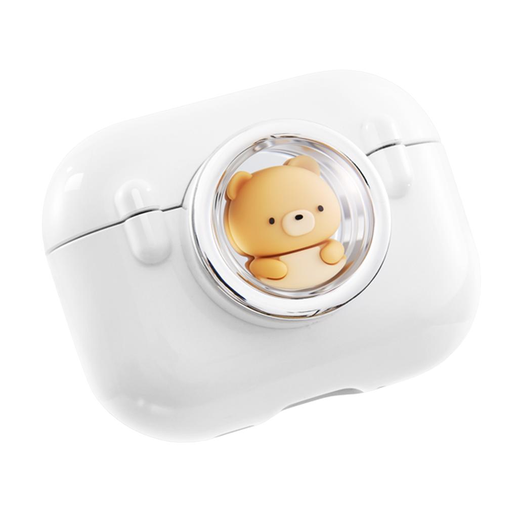 3D Cute Cartoon Case for AirPods Pro 3 Secure Lock Magnetic Pop Top PC Earphone Cover Shockproof Drop Protective Full Shell