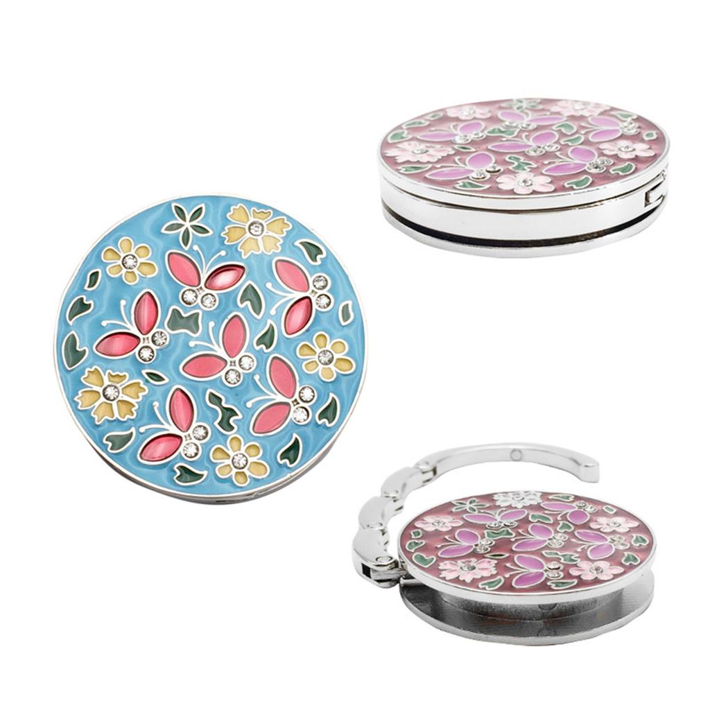 Practical Folding Handbag Hook Portable for Business Traveler and Student Strong Load Bearing Large Capacity Designs