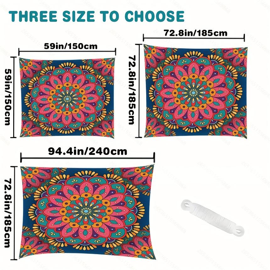 1 Stück Böhmisches Mandala Camping Sonnenschutz Überdachung Leichte Polyester Strandzelt Garten Picknick Schatten