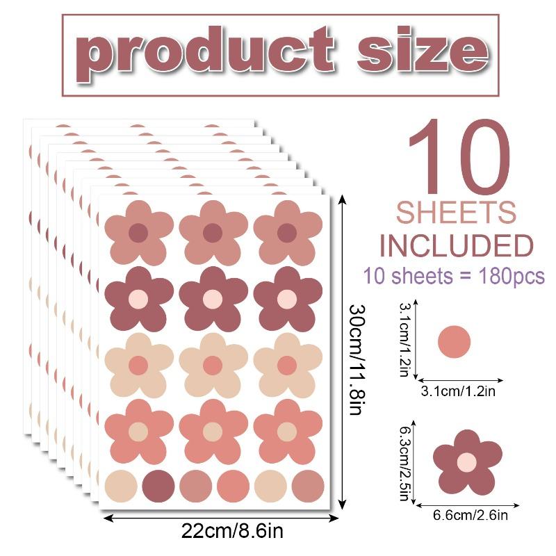 Flower wall stickers Colorful ins pastoral style home bedroom living room decoration kindergarten cartoon flower wall stickers