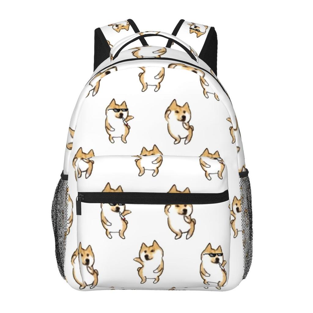 Doge Shiba Inu Memes Backpack Hot Sale Daypack Large Capacity Kids BookBag School Bag Shoulder Bags for Men Women