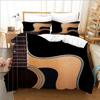 Music Note White Quilt Duvet Cover Set Bedding Super King Single Queen Double