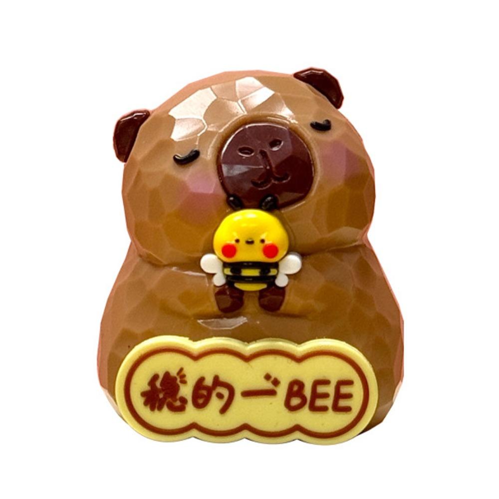 Frog Capybara Desk Ornament Pig Simulation Capybara Model Capybara Doll Toy  Kids capybara