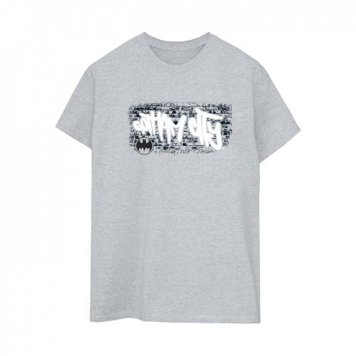 DC Comics Womens/Ladies Batman Gotham City Graffiti Cotton Boyfriend T-Shirt