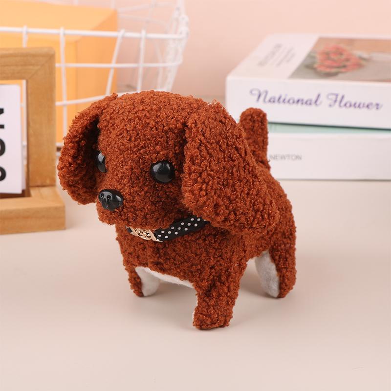 Simulation Electric Little Puppy Can Walk Bark Nod Head Imulation Stuffed Animal