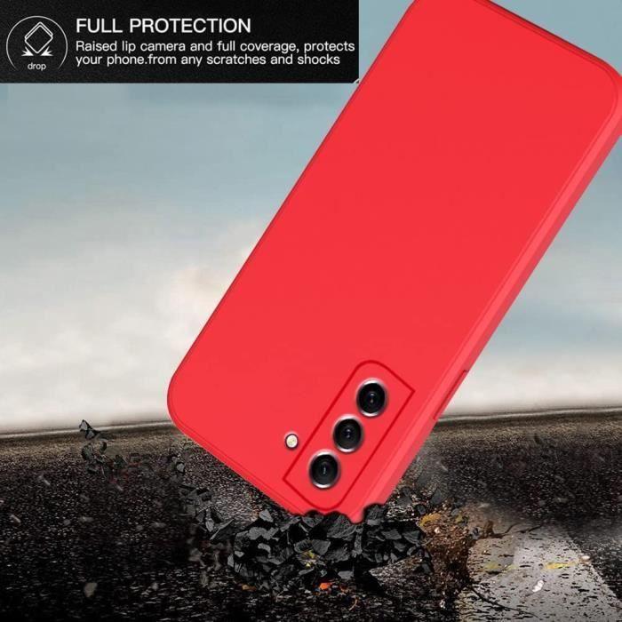 Coque de protection - BOOLING - Samsung Galaxy S22 - Rouge - Antichoc - Anti-Rayures