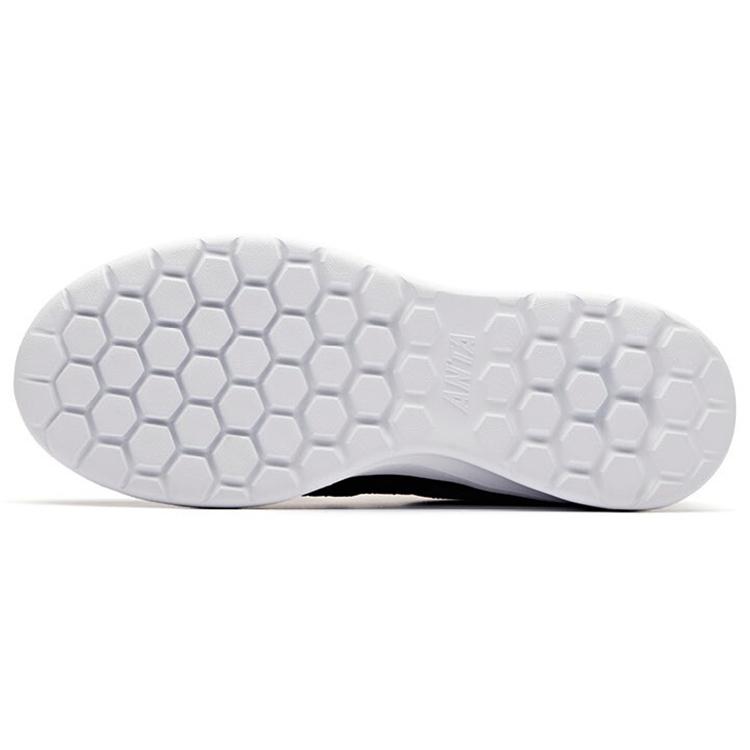 Anta Running Collection Cushioning Slip Resistant Abrasion Resistant Low top Running Shoes Women's Black White 92915586-3