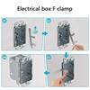 10Pcs Switches Box Support Bracket Metal Outlet Spacers Replacement Power Outlet Fixing Tool Socket Accessories Enduring