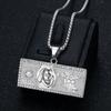 European and American Hip-hop Jewelry, Gold-plated Diamonds, Dollar Pendants, Necklaces.