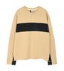 EDIBLET Mars Ride Two Tone Track Sweatshirt -Beige-