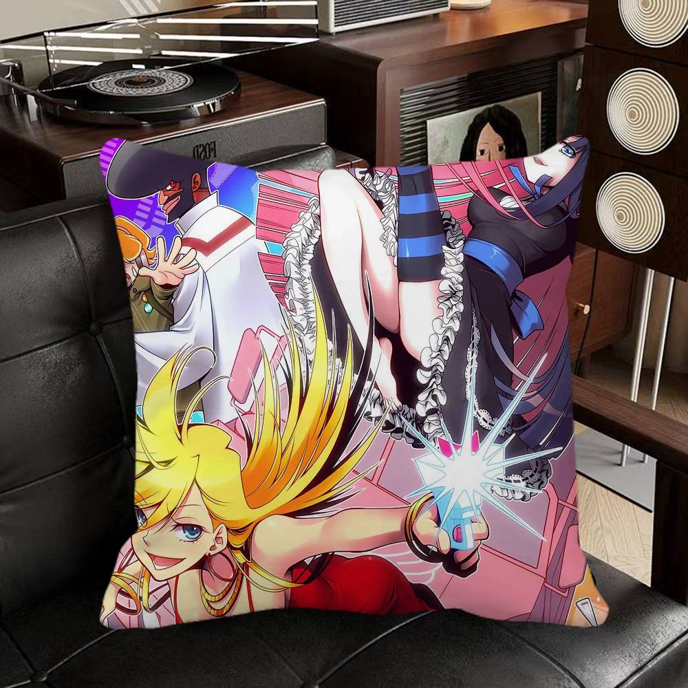 Panty And Stocking With Garterbelt Scanty Anime Pillow Case Square Pillow Bedroom Sofa Leisure Comfort Cushion Car