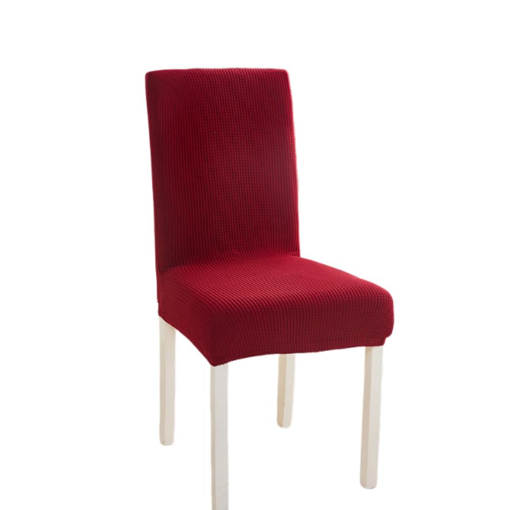 High Elastic Seat Cover Plain Color Stool Cover Dining Chair Cover Wedding Banquet