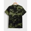 Men's Fashion Tie Dye 3D Printed T-shirt, Summer Street Style Personalized Short Sleeved Top, Casual Harajuku Round Neck Clothing