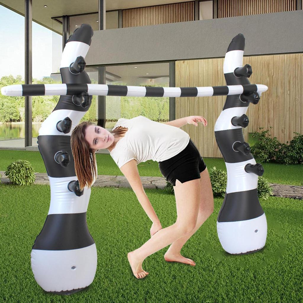 Inflatable Game Adjustable Height Beach Backyard Festival Indoor Outdoor Activity Sports Toy High
