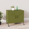 VidaXL Storage Cabinet Olive Green 60 X 35 X 49 Cm Steel