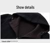 Men's Reversible Wool Hooded Jacket - Autumn/Winter Casual Loose Baseball Style Coat