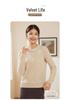 100% Pure Cashmere Women's Cable Knit Diamond Pattern Sweater - Autumn/Winter Slimming Loose Fit Base Layer