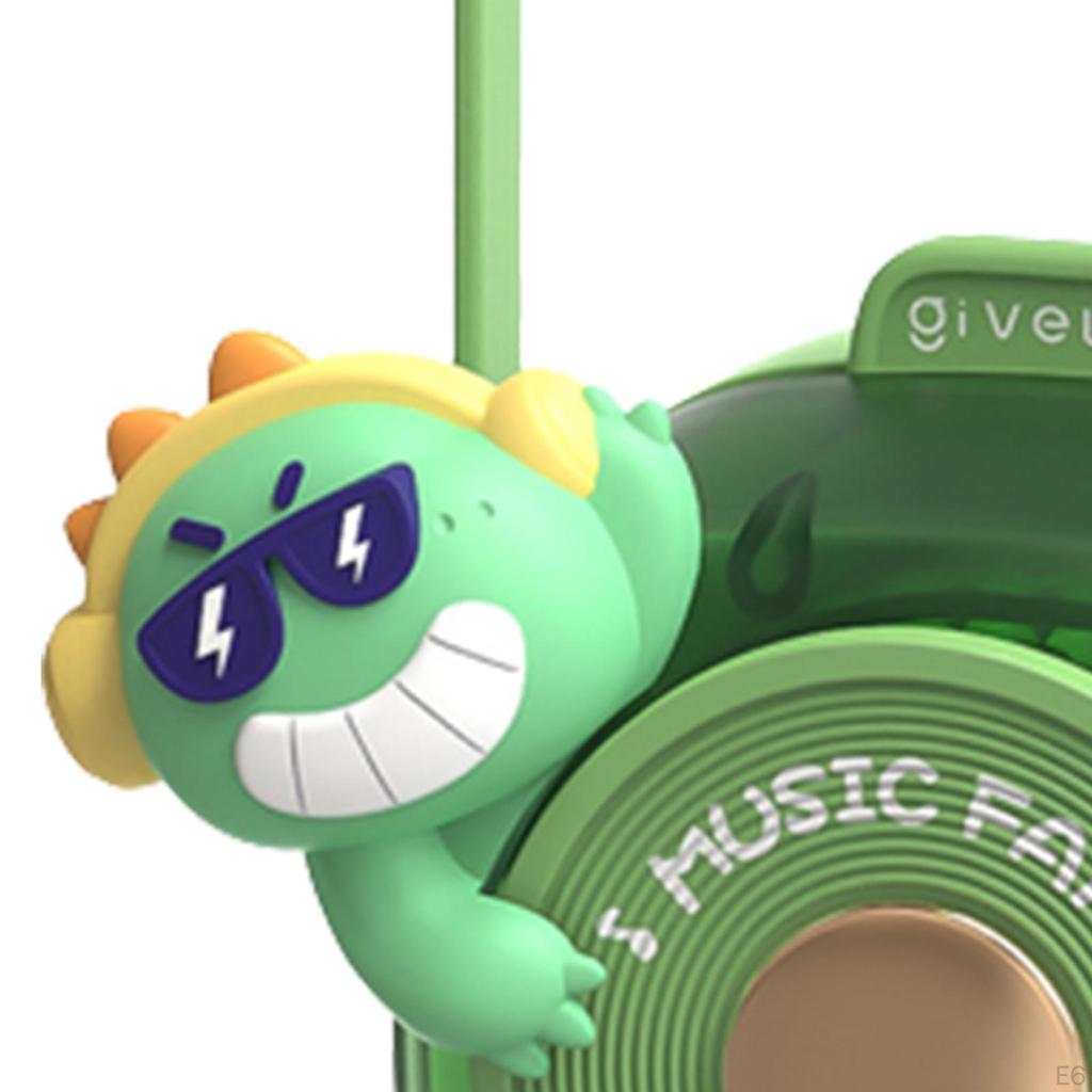 Cartoon Portable Necklace Fan Handheld Bladeless Cute Wearable Personal for Summer