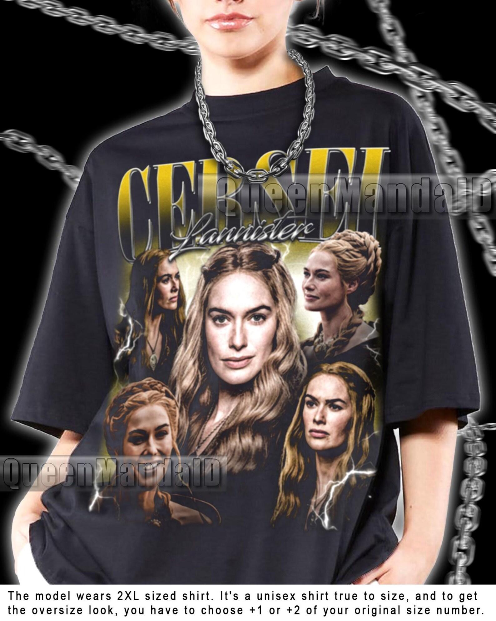 Cersei Lannister 90s Retro Fan T-Shirt, Unisex Movie Bootleg Style Tee KUS71 M
