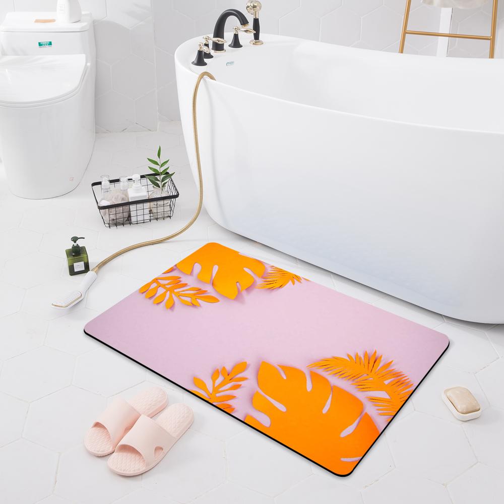 Bathroom Absorbent Non-slip Mat Door Mat Toilet Floor Shower Room Bathtub Rug Modern Kitchen Rug