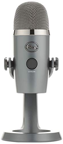 Logitech G Blue Yeti Nano BM300SG USB Gaming Microphone, Condenser Microphone for Mac, PS5, PS4, and PC, Shadow Gray, Gaming, Live Streaming, Official