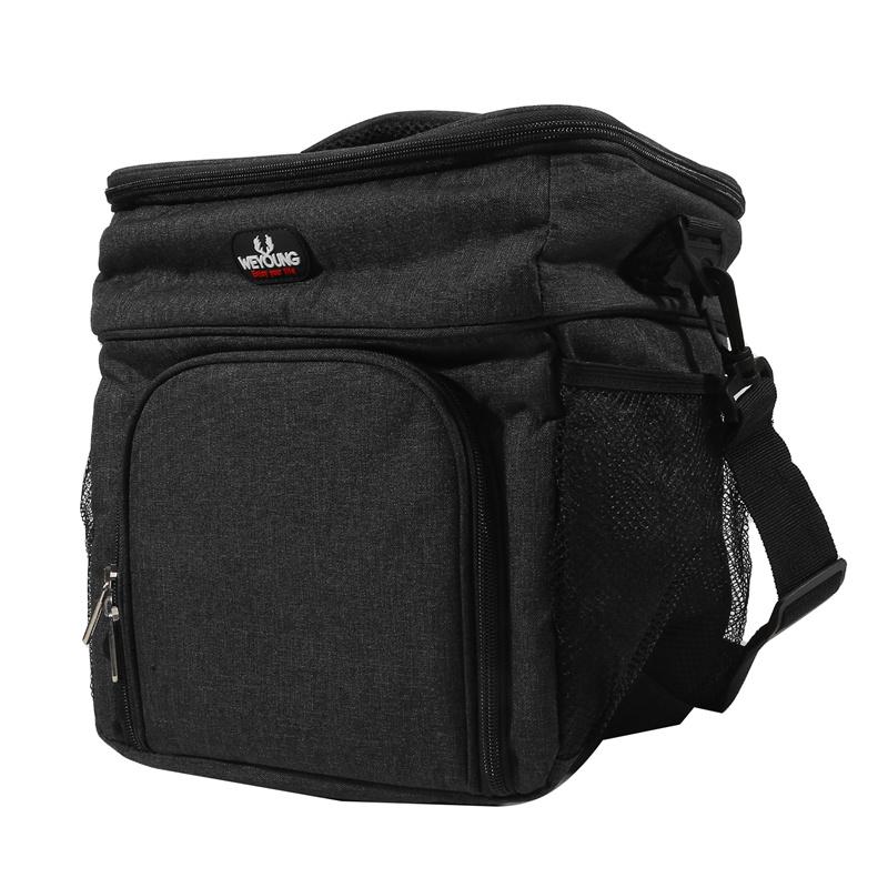 Insulated Bag Double-layer Large Capacity Picnic Bag Outdoor Portable Crossbody Fresh Cooler Lunch Bag