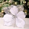 Christmas Poinsettia Artificial Flowers Xmas Tree Wreath Ornaments DIY Decoration New Year Wedding Party Holiday Decor
