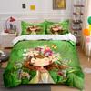 Floral Girl Art Decoration Set Soft Comfortable Duvet Cover Bedding Set Included 1*Duvet Cover & 2*Pillowcases, Gift