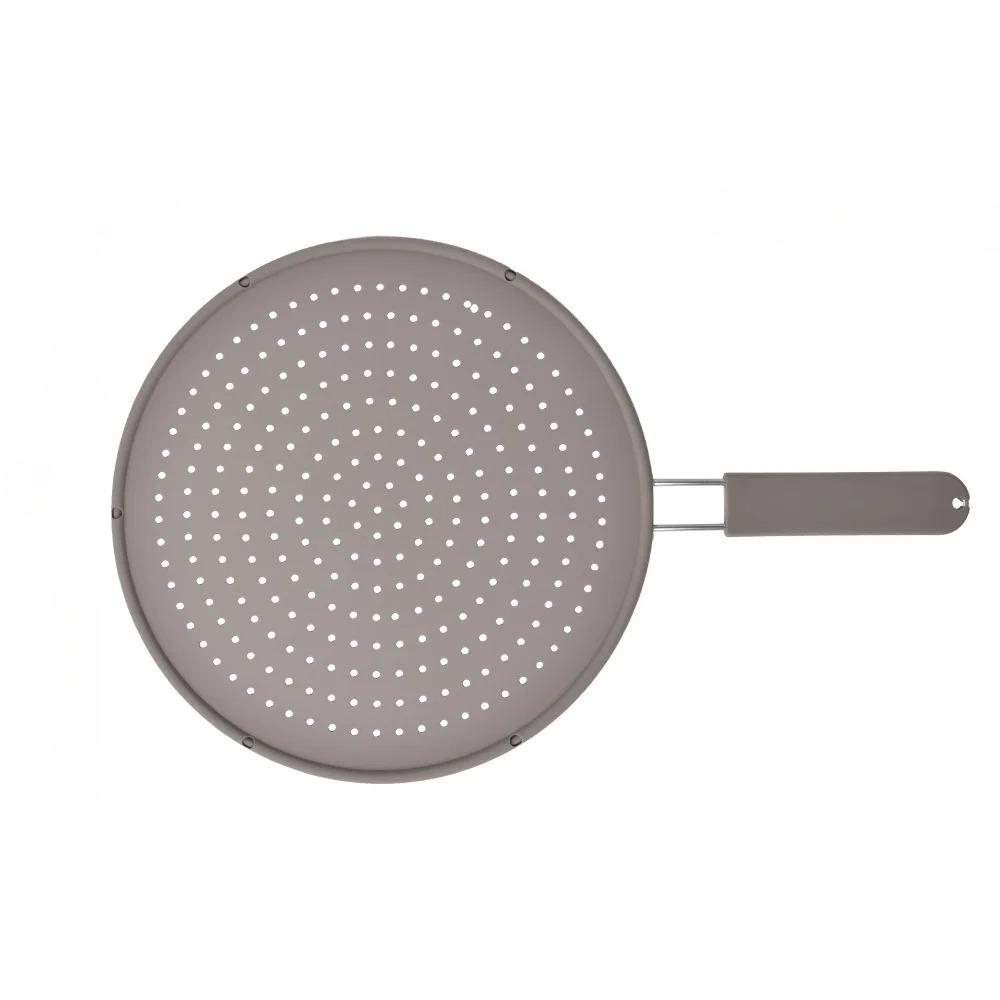 Silicone Splatter Screen Pan Cover Heat Insulation Cooling Mat Strainer Drain Board Oil Splash Guard Heat Resistant Pan Cover