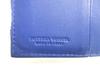 Authentic BOTTEGA VENETA Intrecciato Blue Leather Trifold Wallet Compact Wallet #a976  Open Box