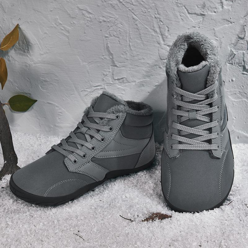 Outdoor boots Snow boots Four seasons warm hiking shoes Plush cotton shoes Warm boots Medium tube mid top cotton shoes