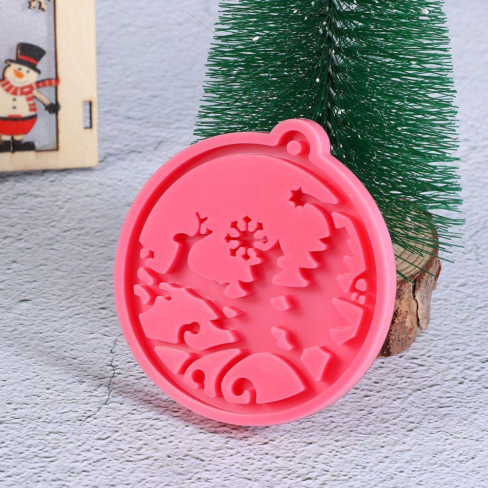 Pendant Clay Mold Candy Chocolate Jewelry Making Tool Silicone Moulds Keychain Molds Christmas Ball Mold