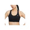 Nike Swoosh Medium Support Dri-Fit Sports Bra With Front Zipper Women Sports Bra Black FN2732-010