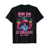 Flamingo Bin Da Kann Losgehen Es Escaliert Eh Wieder Party T Shirt Vintage Man Comfortable Streetwear Versatile Soft
