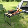 Folding Outdoor Table Sturdy for Picnics, Tailgating
