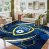 Leeds United Fußball Design Kristall Samt Teppich Weiche Dekorative Matte für Schlafzimmer Eingang