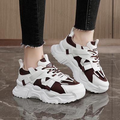Sneakers da Donna Comode Basse con Lacci 2025 Nuove Donna Traspiranti Sneakers con Plateau Moda Outdoor Scarpe Casual da Corsa
