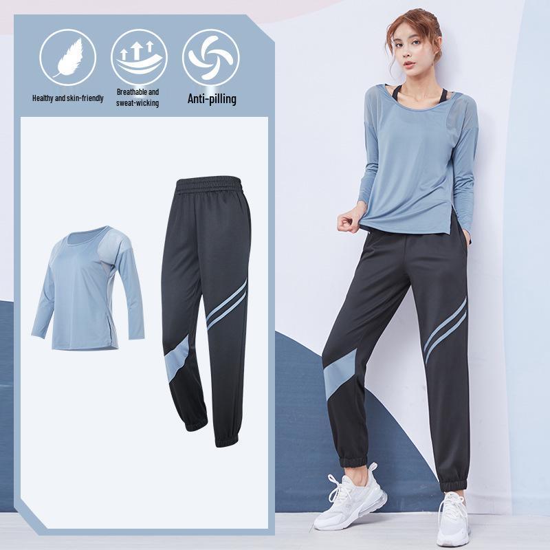 Plus Size Loose-Fit Yoga Set - Breathable, Quick-Dry Sportswear for Running and Fitness