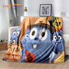 Cartoon 3D Grizzy und die Lemminge Decke, Weiche Überwurfdecke für Zuhause Schlafzimmer Bett Sofa Picknick Reise Büro Abdeckung Decke Kinder