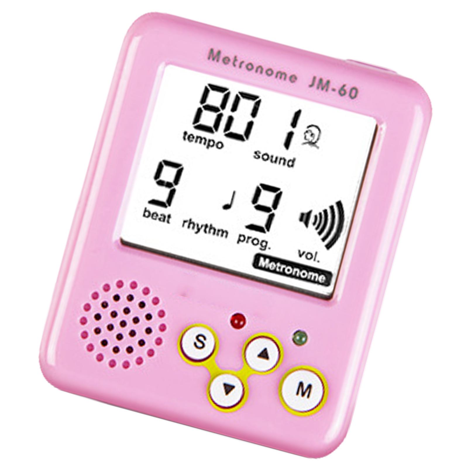 

Digital Small Metronome Electronic Metronome Tone Generator Tuner Professional Clip on LCD Digital Metronome Enduring розовый