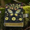 Book of Shadows – Leather Spell Journal with Moth Butterfly – Witchcraft Grimoire – Gift for Her & Daughter