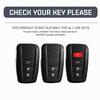 Car Key Case Protector Metal Zinc Key Shell Cover Auto Accessories For Toyota Prius Camry Corolla C-HR CHR RAV4 Prado 2018 2022