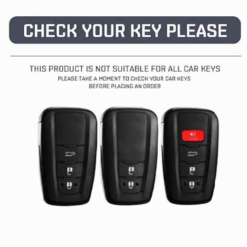Car Key Case Protector Metal Zinc Key Shell Cover Auto Accessories For Toyota Prius Camry Corolla C-HR CHR RAV4 Prado 2018 2022