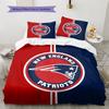 New England Patriots Pattern Bedding Quilt Set  Home Decoration  Gift (1 * Duvet Cover + 2 * Pillowcase  Without Core)
