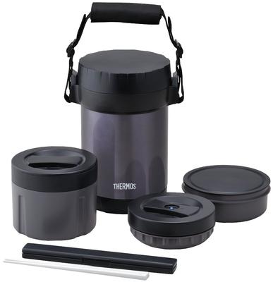 Thermos Aço Inoxidável Lancheira Midnight MDB Pote, Aprox.. 1.3 Xícaras, Azul, JBG-1801