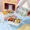 Food Grade Stainless Steel Lunch Box Sealed Design Divided Lunch Plate  Student Worker