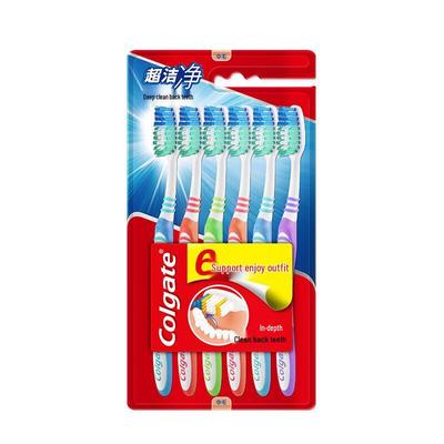Colgate Super Clean Zahnbürste mit mittelharten Borsten 18er-Pack